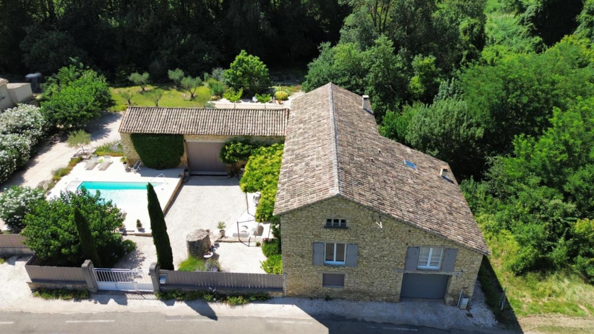 le gîte de Montagnac La Roque-sur-Cèze Exterior foto