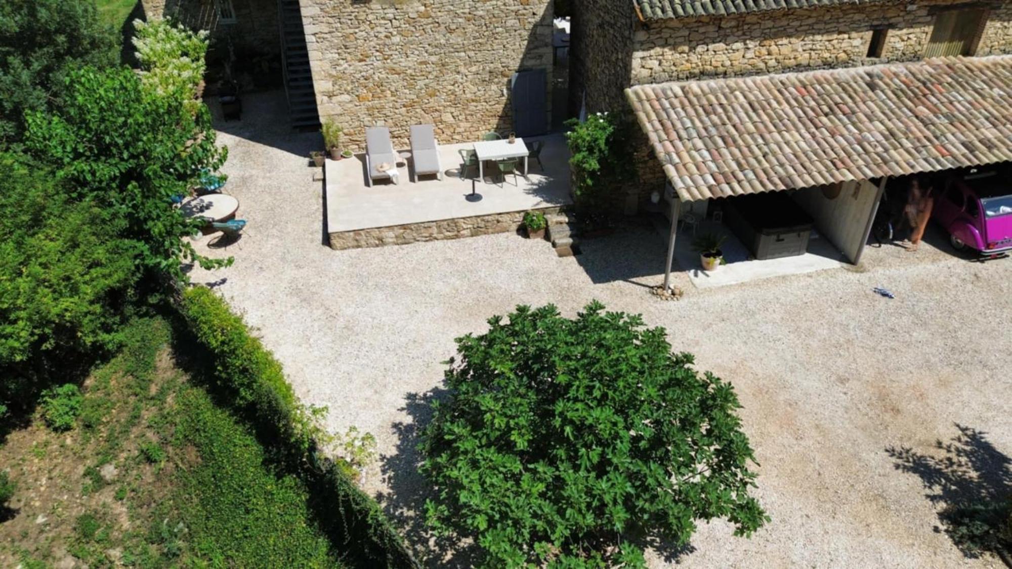 le gîte de Montagnac La Roque-sur-Cèze Exterior foto
